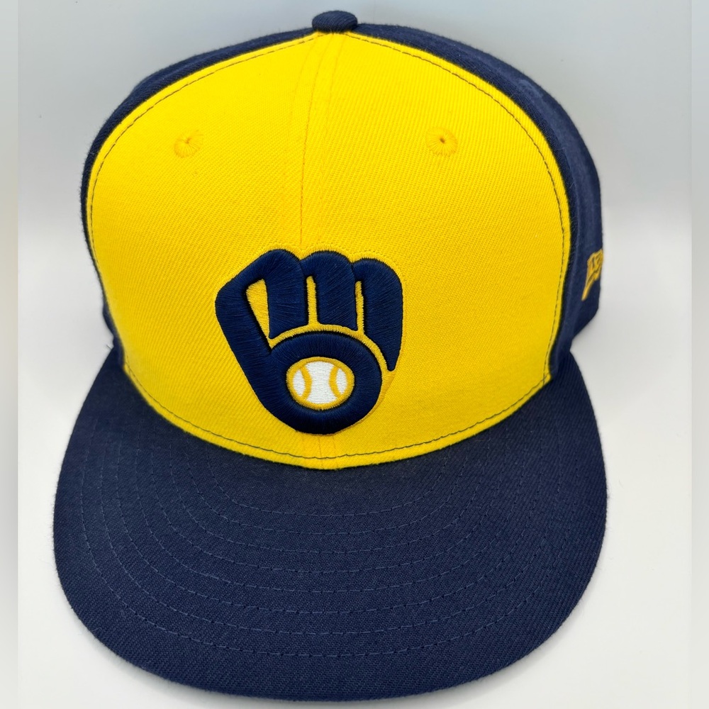 NEW ERA™️ Men's Size 7 3/8 MILWAUKEE BREWERS Official On-Field Baseball Cap